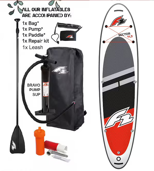 F2 Sector Red 11'5 uppblåsbar SUP-bräda