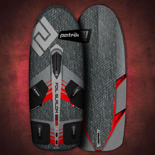 Patrik Foil Slalom Gen3 80, däck och botten i grått/rött