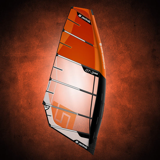 Patrik GT-3 Foil segel i orange/vitt
